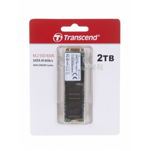 Твердотельный диск 2TB Transcend MTS830, M.2 2280, SATA, 3D TLC, with DRAM [R/W - 560/520 MB/s]